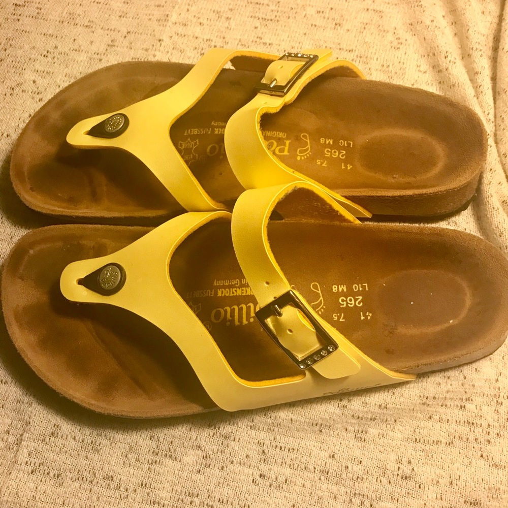 Birkenstock’s Papillio butter yellow gorgeous l